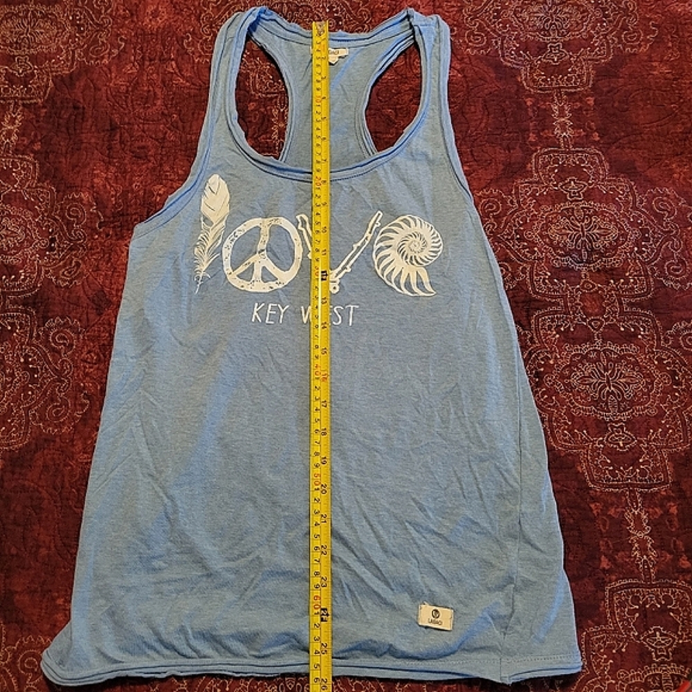 Lagaci light blue tank top, size large. - Picture 3 of 6